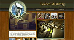 Desktop Screenshot of goldenmastering.com