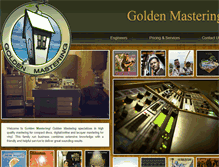 Tablet Screenshot of goldenmastering.com